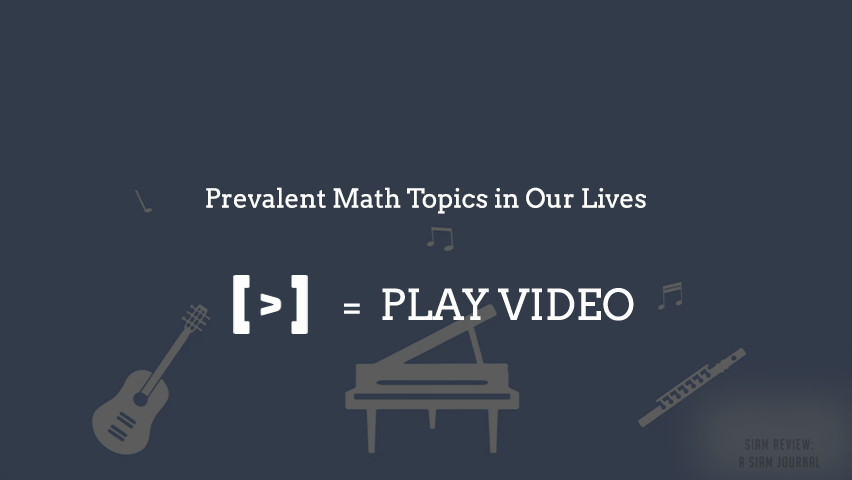 Math in Our Lives Series: SIAM Review