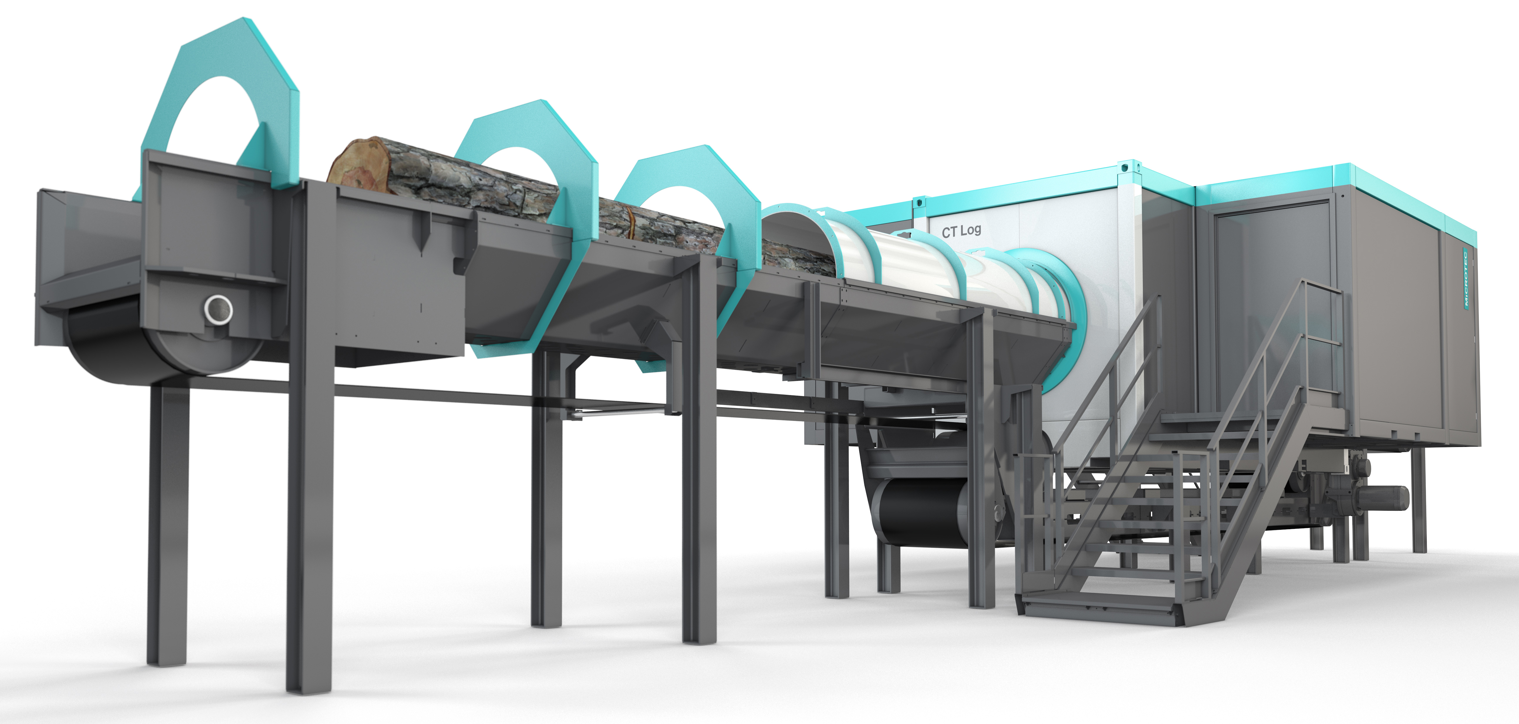 <strong>Figure 2.</strong> Image of the CT Log scanner. © Microtec.