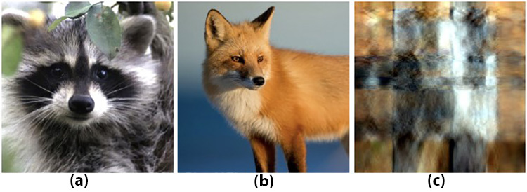 &lt;strong&gt;Figure 2.&lt;/strong&gt; Security test on modified scheme. &lt;strong&gt;2a.&lt;/strong&gt; Watermarked image. &lt;b&gt;2b.&lt;/b&gt; Watermark. &lt;strong&gt;2c.&lt;/strong&gt; Extracted phony watermark. Figure 2a courtesy of [4], 2b courtesy of [2], and 2c courtesy of [13].