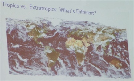 Stechmann compared weather and climate patterns in the tropics versus the extratropics (mid-latitudes) to get a sense of predictability.