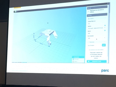 PARC's uFAB cloud based software is an automated system for process planning for subtractive and additive manufacturing.
