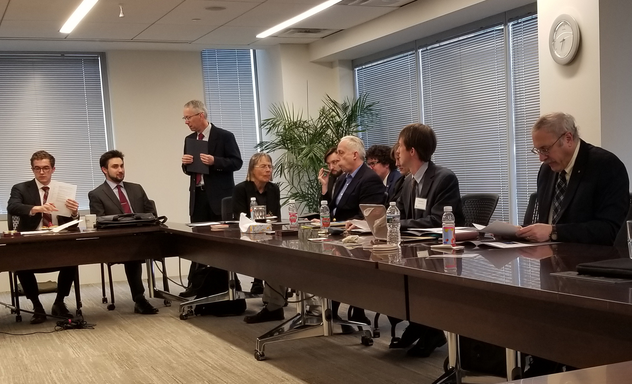 SIAM Science Policy Fellowship recipients attended the biannual meeting of the Committee on Science Policy in Washington, D.C., this spring. SIAM photo.