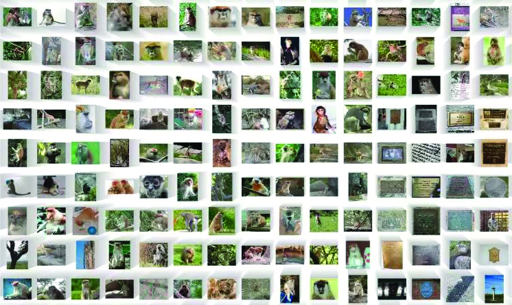 <strong>Figure 1.</strong> The ImageNet dataset contains more than a million photos of one thousand objects. Figure courtesy of the ImageNet database at Princeton University and Stanford University.