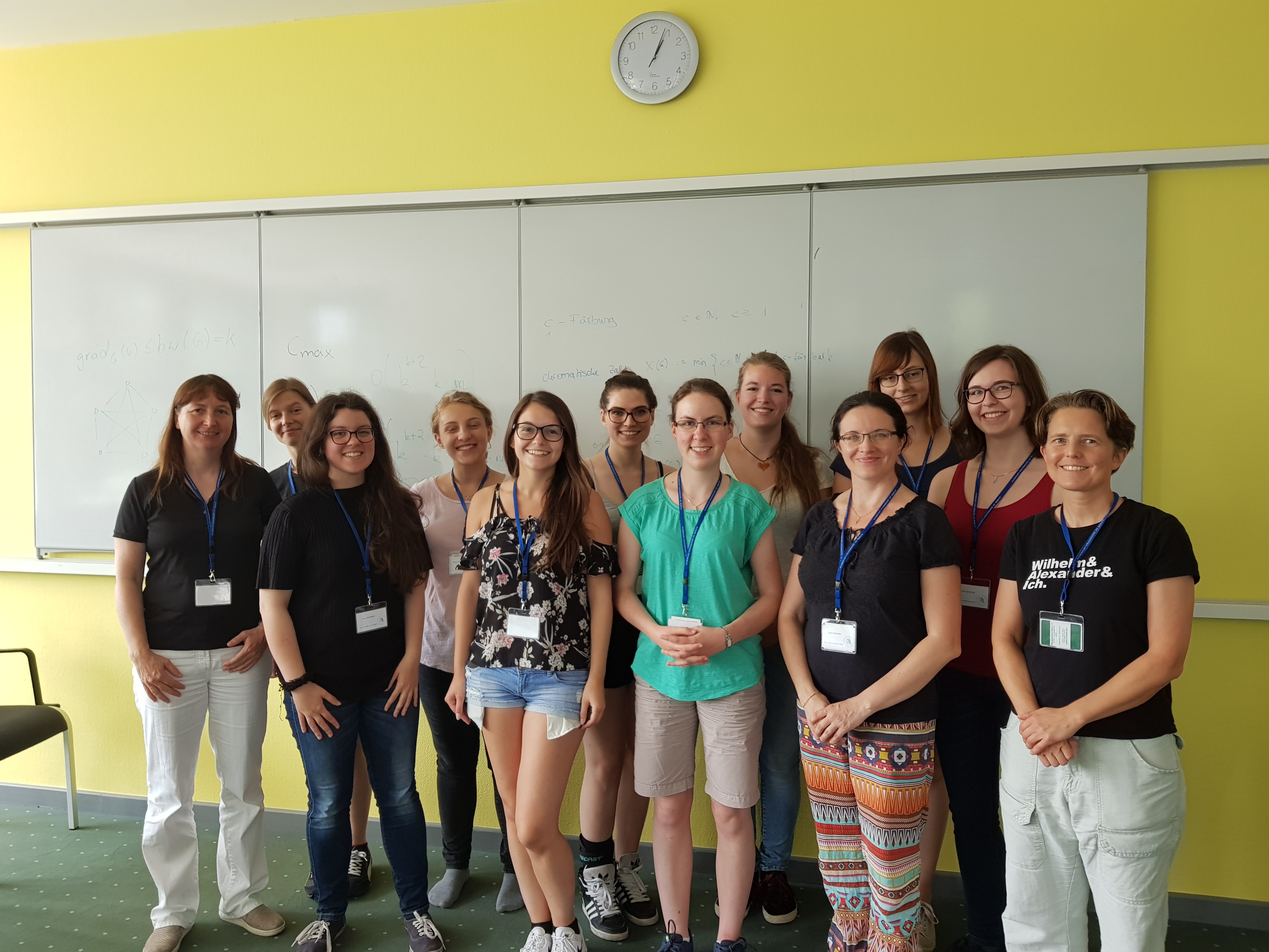 Participants of a mathematics and informatics summer school for female students established by the German Collaborative Research Center. The school promoted interdisciplinary networking and introduced students to project-specific modeling methods. Photo courtesy of Petra Metz.