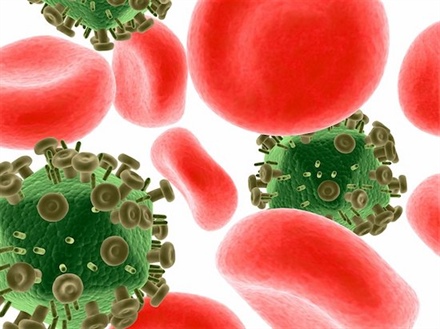 <strong>Figure 2.</strong> 3D-rendered illustration of blood cells and viruses. Photo Credit: © Eraxion/ Masterfile
