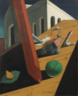 The Evil Genius of a King, Giorgio de Chirico, 1914-15. From <em>Manifold Mirrors.</em>