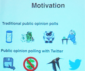 Motivations for using Twitter opinion polls. Image credit: Emily Cody, AN16 presentation.