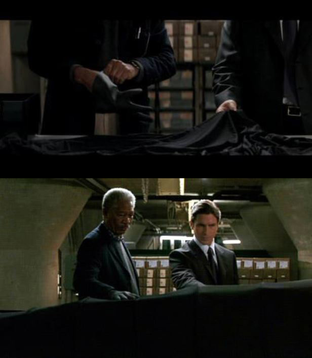 In <em>Batman Begins</em>, Lucius Fox (played by Morgan Freeman) offers Batman (played by Christian Bale) an unconventional shield made from soft fabric that becomes rigid when electricity runs through it.
