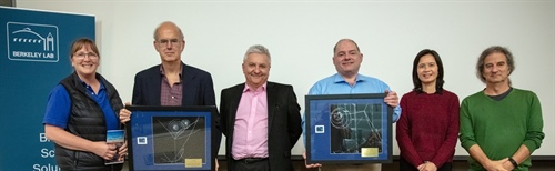 John Bell and Phil Colella of Lawrence Berkeley National Laboratory each received the 2018 Berkeley Lab Prize - Lifetime Achievement Award at a special ceremony on Nov. 30.