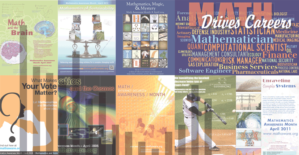 Schools, universities, organizations, associations, and related interest groups are hosting a myriad of activities throughout April in honor of Mathematics and Statistics Awareness Month.