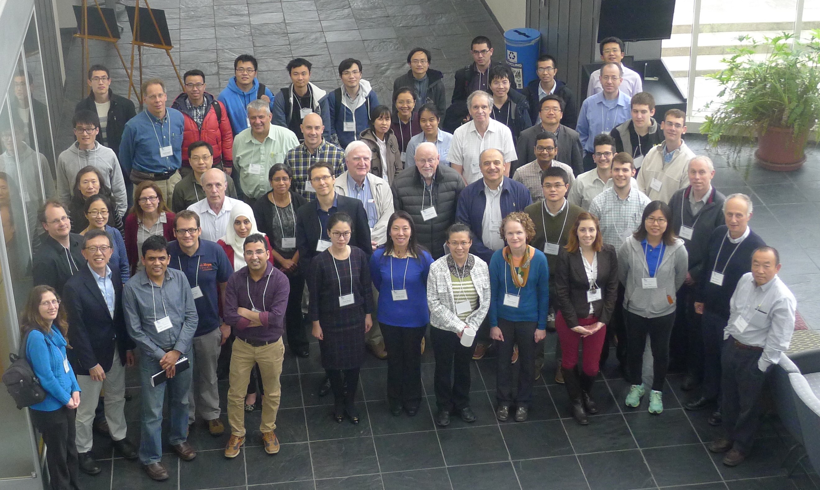2016 GLSIAM spring conference attendees on the campus of the University of Michigan-Deaborn.