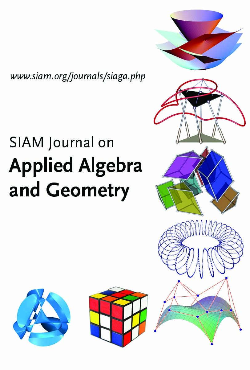 The inaugural volume of SIAM’s newest journal, the <strong>SIAM Journal on Applied Algebra and Geometry (SIAGA)</strong>, published in February 2017.