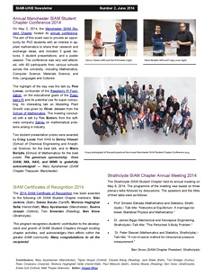 Screenshot from the SIAM-UKIE Newsletter.