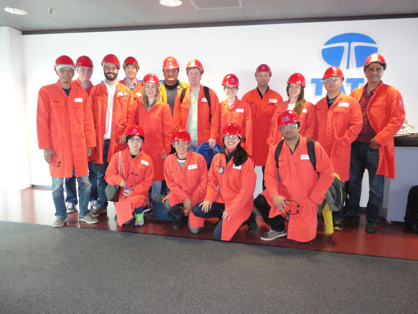 Delft University of Technology Chapter of SIAM visiting TATA Steel.