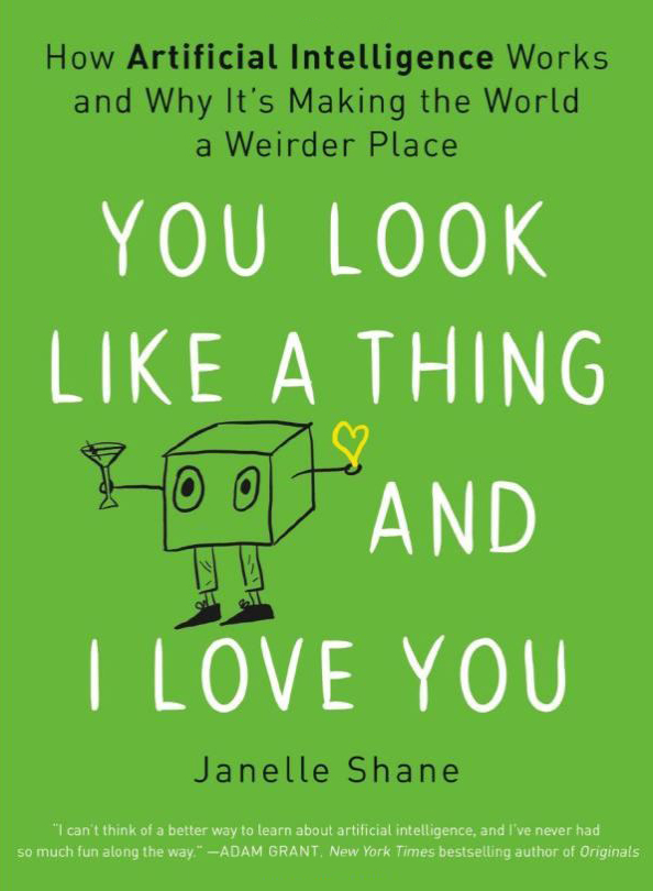<em>You Look Like a Thing and I Love You: How Artificial Intelligence Works and Why It’s Making the World a Weirder Place</em>. By Janelle Shane. Image courtesy of Hachette Book Group, Inc.