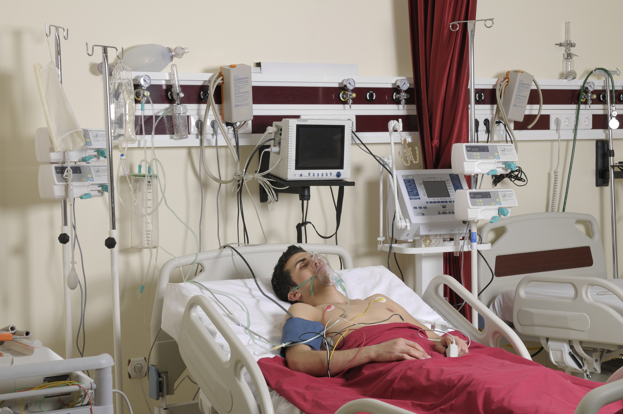 Patient in the intensive care unit. Photo courteys of iStock.