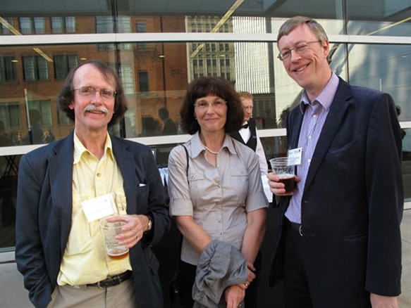 At the 2010 Annual Meeting with Tim Kelley (left, Board Member and former VP for Publications) and Ilse Ipsen (VP for Programs, 2004-2009). Photo: Susan Whitehouse.